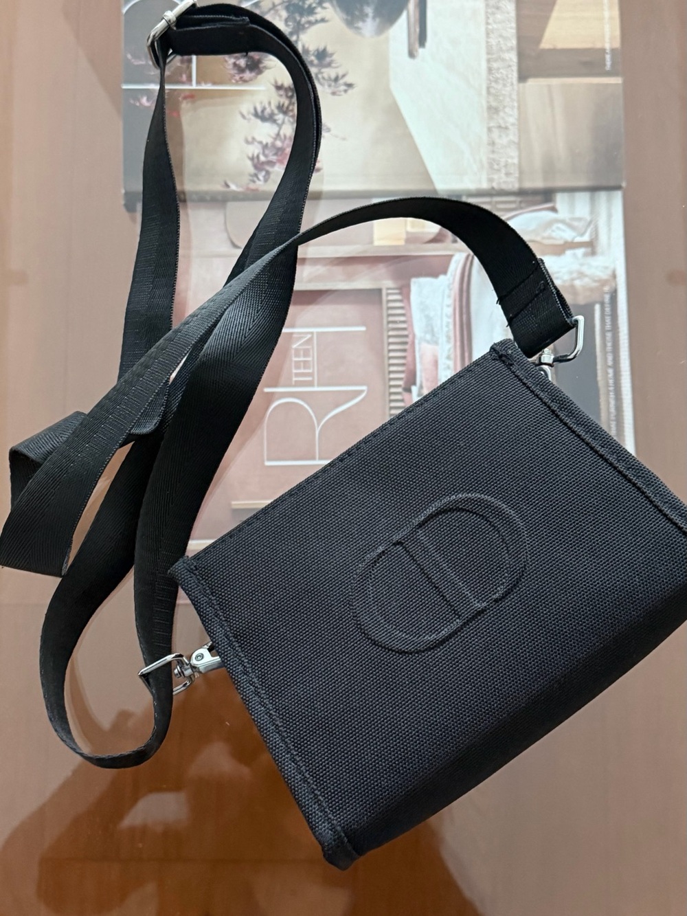 Dior Black Mini Crossbody Bag - Embossed CD Logo
